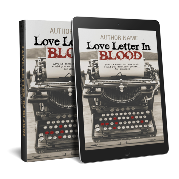 Premade eBook Cover | LOVE LETTER IN BLOOD